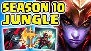 NEW CONQUEROR 1V9 SHYVANA JUNGLE!! SEASON 10 IS FOR JUNGLERS - VS A POOR LEE SIN