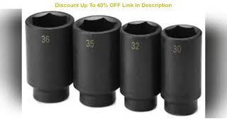 Top 10 SK Hand Tools 4004 4-Piece 1/2-Inch Drive Axle Nut Deep Impact Socket Set