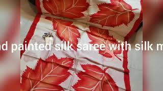 top 10 hand painted pure silk sarees