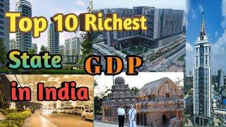 Top 10 biggest GDP state in India.