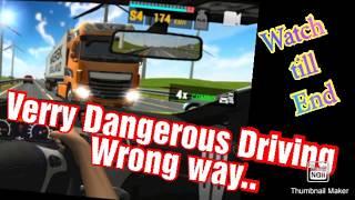 Top 10 dangerous car driving wrong way // Overtrack Car driving // Top 10 Android games..