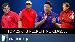 Top 25 2020 Recruiting Classes Before College Football National Signing Day