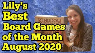 Lily's Top Board Games of the month: August 2020 (Board Games of the Bride)