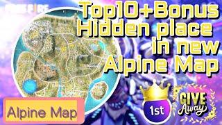 Alpine map - Top 10 hidden place - tip & tricks by Zetu vai 2022#freefire #hidden_place #Alpine_map