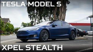 Tesla Model S - Matte Blue - XPEL Stealth PPF and Ceramic Coating