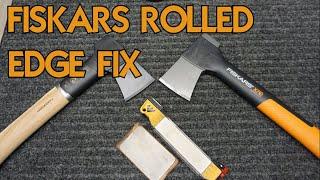 Fiskars axe Rolled Edge Issue and How to Fix