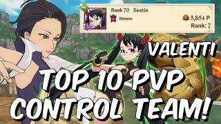 This Merlin Valenti Control Team is BROKEN! - Top 10 PVP Team - Seven Deadly Sins: Grand Cross