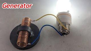 Experiment : Free Energy Generator Using Coil Magnet 100% Activity At Home