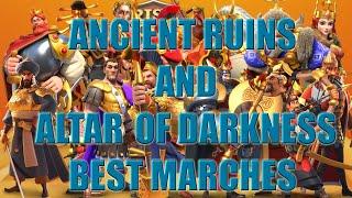 Altar of Darkness and Ancient Ruins best marches for Light and Darkness event - Rise of Kingdoms