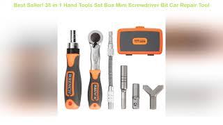 Top Seller! 38 in 1 Hand Tools Set Box Mini Screwdriver Bit Car Repair Tool Professional Socket Wre