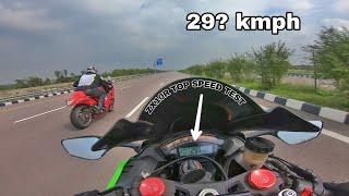 "Kawasaki ZX10R" failed in TOP SPEEED