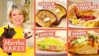 Martha Stewart and Her Dogs Make Fancy Breakfast 4 Ways | Martha Bakes Classic Episodes