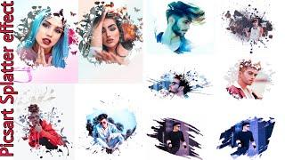 Top 10 Splatter effect/How make splatter effect /Picsart Tutorial-Splatter effect