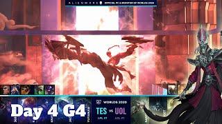 TES vs UOL | Day 4 Group D S10 LoL Worlds 2020 | Top Esports vs Unicorns of Love - Groups full game