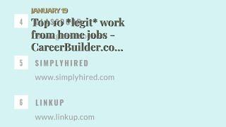 Top 10 *legit* work from home jobs - CareerBuilder.com for Dummies