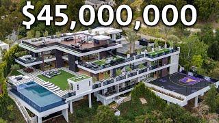 Inside a $45,000,000 Los Angeles Modern MEGA MANSION