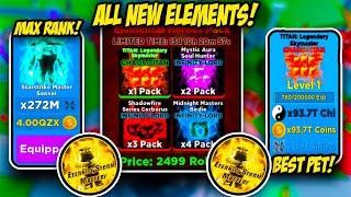 I Bought The NEW ELEMENTAL HEROES PACK!! And Got Max Rank! And New Element! - Roblox Ninja Legends