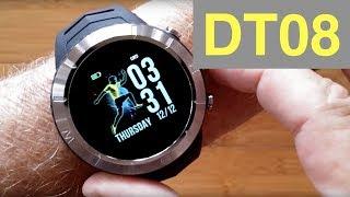 DTNo.1 DT08 IP68 Waterproof Altitude Compass PPG+HRV Sports Smartwatch: Unboxing and 1st Look