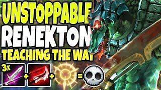 UNSTOPPABLE RENEKTON | TEACHING THE WAY OF SEASON 10 TOP LANE | LoL TOP Renekton s10 Gameplay