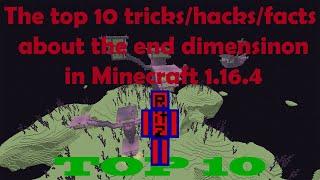 Top 10 END DIMENSION Hacks/Tricks/Facts in Minecraft 1.16.4