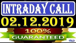 IntraDay Top 3 Jackpot Call 02.12.2019  || intraday tips || best stock for 2019