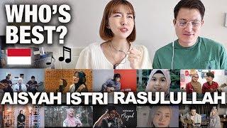 AISYAH ISTRI RASULULLAH REACTION | 10 Indonesian Covers...Who's Best?