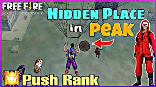 PEAK HIDDEN PLACE IN FREE FIRE! TOP 10 HIDE PLACE IN BERMUDA MAP! RANK PUSH TIPS! Game knowledge