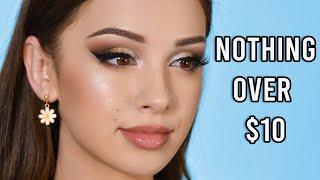 Full Face NOTHING OVER $10 AFFORDABLE Makeup Tutorial