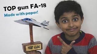 Top Gun: Maverick F/A-18 Super Hornet Fighter Plane Made at home with Paper | Simple Paper Craft