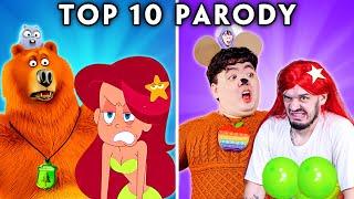 TOP 10 MOVIES & TV SHOWS WITH ZERO BUDGET - GRIZZY, PAW PATROL, ZIG & SHARKO, TALKING TOM,GUMMY BEAR