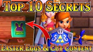 Top 10 Secrets, Beta Facts & Unused Content | Zelda A Link Between Worlds