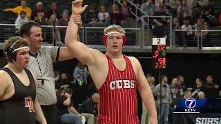 Nebraska football recruit celebrates final days of high school wrestling