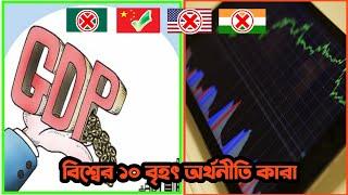 বিশ্বের ১০ বৃহৎ অর্থনীতি কারা। 10 powerful economic country 2021। top 10  economic 2021। Bangladesh