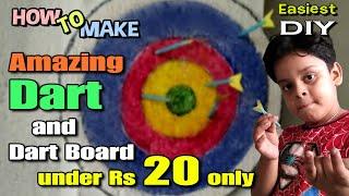 Easy Dart and Dart Board making at home | Dart game in Simple Process