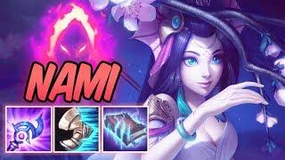 SPLENDID STAFF NAMI MID FULL AP DARK HARVEST | New 40% CDR Build & Runes | League of Legends | S10