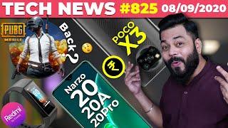 PUBG Mobile Back??, POCO X3 India Price, Narzo 20/20A/20Pro, Redmi Band, vivo Watch Coming-TTN#825