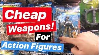 Cheap Toy Weapons For 1:12 Action Figures - Mezco Toys, Marvel Legends, Figuarts & More!