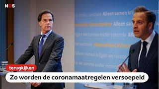 TERUGKIJKEN: Persconferentie Rutte over versoepeling coronamaatregelen