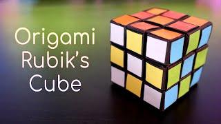 CAN YOU SPEED SOLVE THE ORIGAMI RUBIK'S CUBE?