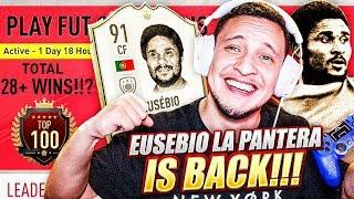 I GOT EUSEBIO FOR THE LAST 10 FUT CHAMPS GAMES & HE DID THIS.. TOP 100 LIVE PRO GAMEPLAY HIGHLIGHTS!