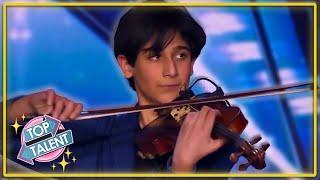 GOLDEN BUZZER | BRILLIANT KID Violinist Audition On Persia's Got Talent! | Top Talent