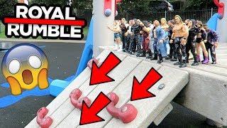 WWE Action Figure Playground Pinball Royal Rumble!