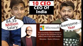 Top 10 Highest Paid CEO Of India | Working In World's Top Companies