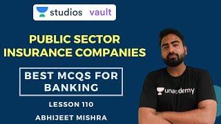 L110: Public sector Insurance Companies I Best MCQs (Banking) I Abhijeet Mishra
