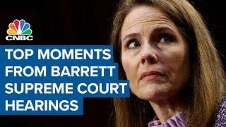 Watch the top moments from Amy Coney Barrett's Supreme Court confirmation hearings