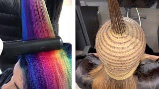 Top Haircut & Hair Color Transformation - Amazing Professional Hairstyles Tutorial Compilation