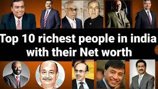 Top 10 richest people in india with their net worth