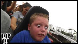 Top 10 Funny Rollercoaster Reactions