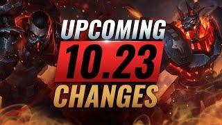 MASSIVE CHANGES: New Buffs & REWORKS Coming in PRESEASON Patch 10.23 - League of Legends