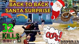 Back To Back Santa Surprise | 32™Kills | Best Backup By My Teammate #Subojit | RGPbrAd | POCO F1